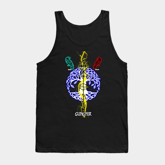 Gungnir odin spear thunder Tank Top by Korvus78